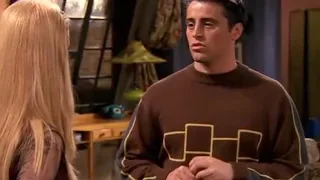 Phoebe teaches guitar to Joey . Friends sitcom(3)