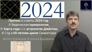 Прогноз и советы 2024 год: ① Ведическая нумерология, ② Джйотиш-астрология Карта года, ③ Год 60-цикла