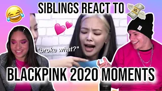 Siblings react to BLACKPINK 2020 moments that i’ll never forget😂❣ | REACTION