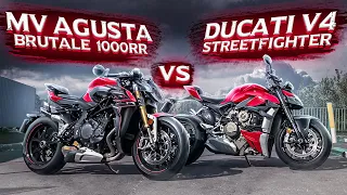 САМЫЕ МОЩНЫЕ НЕЙКЕДЫ | Ducati Streetfighter V4 vs MV AGUSTA Brutale 1000RR