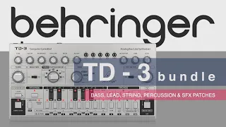 Behringer TD-3 - Bass, Lead, String, Brass, Keyboard, Percussion & SFX PATCHES #onesynthchallenge