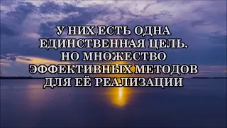 У НИХ ЕСТЬ ОДНА ЕДИНСТВЕННАЯ ЦЕЛЬ. НО МНОЖЕСТВО ЭФФЕКТИВНЫХ МЕТОДОВ ДЛЯ ЕЁ РЕАЛИЗАЦИИ