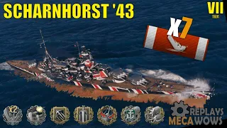 Scharnhorst '43 7 Kills & 121k Damage | World of Warships Gameplay