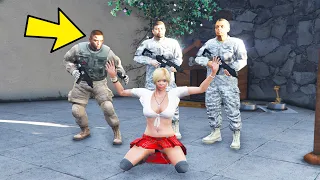 What Happens if The ARMY KIDNAPS TRACEY in GTA 5 (Rescue Mission)