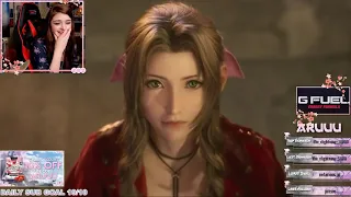 【海外の反応】FF7リメイク発表会を観る美人配信者【アルー かわいい 字幕あり】