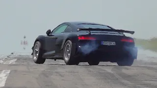 1500HP Audi R8 V10 BiTurbo Performance - Top Speed Acceleration Goes Wrong!