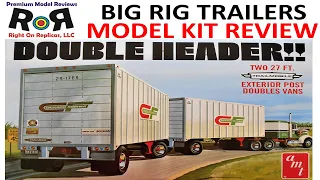 Double Header Post Vans (I) 1-25 Scale AMT 1132 -Model Kit Build & Review