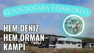 Hem deniz hem orman kampı için Kilyos Doğada Yaşam Okulu #istanbulkampalanları #karavanhayatı