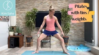 Pilates with light weights / tins Ideal for arm toning