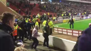 Leeds and Barnsley fan trouble. 21/1/17