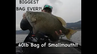 Monster Smallmouth Madness: 40 Pounds of Smallmouth with Double 8 Pounders!!!!