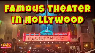 Watching Hamilton in Pantages Theater Hollywood