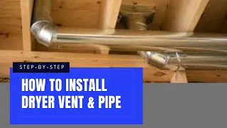 Easy Install of Dryer Vent, Ducting, and Bracing #homeimprovement #diy