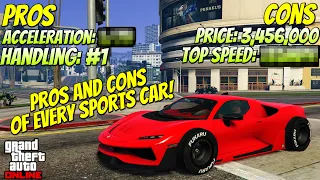 Pros and Cons of EVERY SPORTS CAR IN GTA 5 ONLINE!! | From A-Z