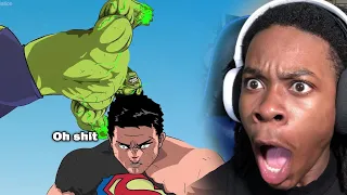 He did ALL that just TO LOSE... Hulk Superman Vs Hulk Animation (Part3/3) - Reaction