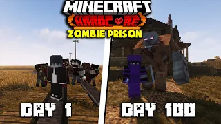 MÌNH SINH TỒN 100 NGÀY MINECRAFT ZOMBIE PRISON BREAK SIÊU KHÓ!!