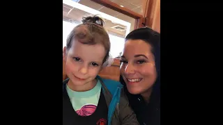 5 short videos of Bella playing & eating out with Shanann