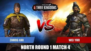 Zhang Kai vs Wei Yan | Total War Three Kingdoms Duelist Tournament North Round 1 Match 4