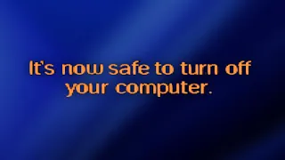 All Windows 'Safe to Shutdown' Screens