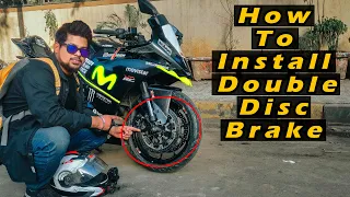 How to Install Double Disc Brake On Motorcycle || Full Details with Price List