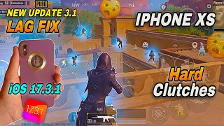 iPhone XS pubg test 2024 New Update 3.1 HardClutches New Event iOS 17.3.1 || YOUTUBEUZAIROP#iphonexs