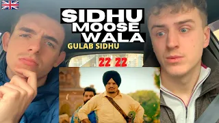 22 22 | SIDHU MOOSE WALA ft GULAB SIDHU | GILLTYYY REACT