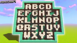 ✔ Minecraft: How To Build Every Letter In The Alphabet!!! [Tutorial]