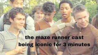 the maze runner cast being iconic for 3 minutes