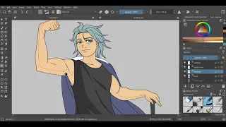 Krita | Original Character - Fade (Time Lapse) PART 2