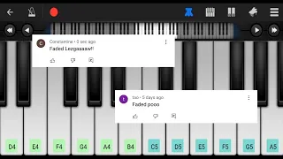 Faded - Alan Walker • Perfect Piano • Tutorial • Mobile/Phone