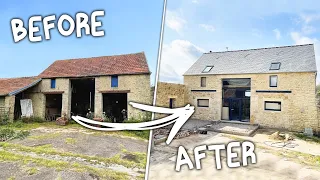 TIMELAPSE 2 YEARS OF RENOVATION OF A BARN AT OUR RESIDENTIAL HOUSE