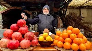 LOKUM 🍬 Turkish Delight with Oranges & Pomegranates ❤️ Recipe Sensational❗ ASMR