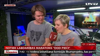 Notiek labdarības maratons "Dod pieci"