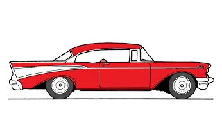 How To Draw A 1957 Chevrolet Bel Air