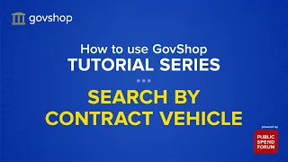 How to Find Government Contractors Using GovShop Contract Vehicles