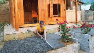 Building Yard Front Of The House, Grow Flower, LOG CABIN | Free Bushcraft, Ep100