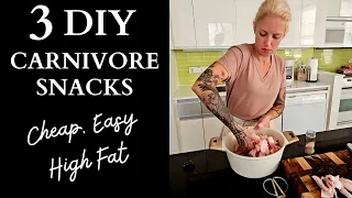 Cheap, Easy, and High Fat! // 3 DIY Carnivore Snacks to make right now!