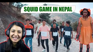 Reacting To Squid Game in Nepal || Ganesh GD