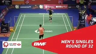 R32 | MS | NG Ka Long Angus (HKG) vs CHEN Long (CHN) [5] | BWF 2018