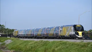 Brightline Inaugural First Ever Orlando to Miami Train 125mph Brand New Track