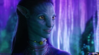 Поцелуй Джейка и Нейтири у Дерева Голосов ... отрывок из фильма (Аватар/Avatar)2009