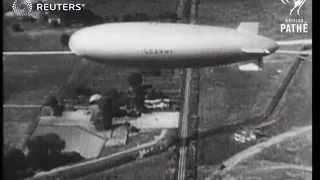 United States Army tests TC-14 blimp in Illinois (1935)