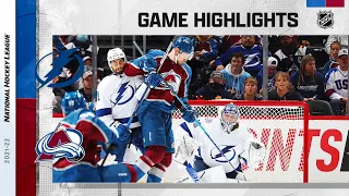 Lightning @ Avalanche 2/10/22 | NHL Highlights