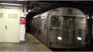 ᴴᴰ R32 A Train Flying in to 14th Street