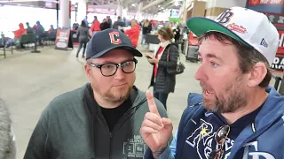 Outnumbered Dramatically At AL Wild Card Game in Cleveland - Progressive Field Rays vs Guardians