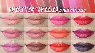 Wet n Wild Megalast Lipstick Swatches (15 Shades)
