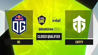 Dota2 - OG vs Entity - Game 2 - ESL One Birmingham 2024 - CQ - WEU