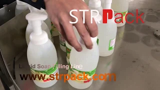 Hand Sanitizer Liquid Soap Filling Machine Capping Machine Labeling Machine