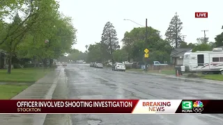 Stockton police shoot armed robbery suspect who fled to backyard