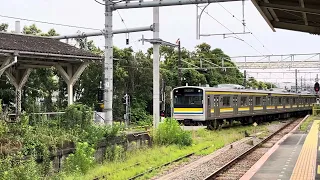 鶴見線205系1100番台T12編成　浅野駅海芝浦方面ホーム入線